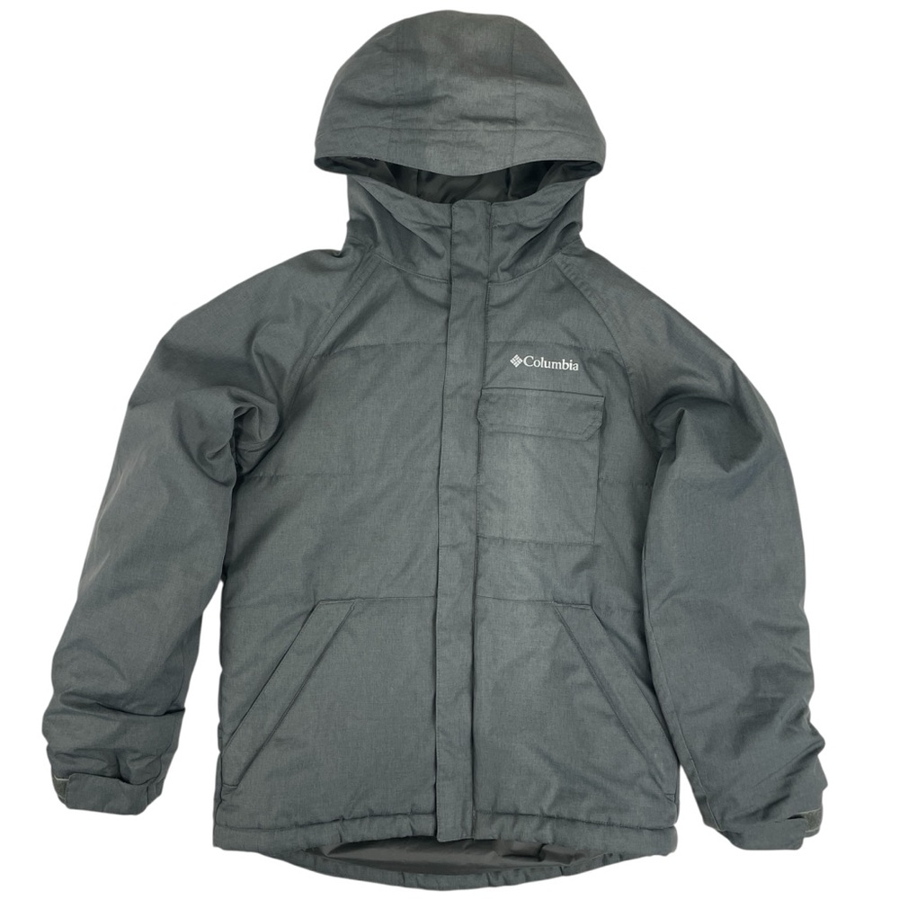 Columbia Boy's Casual Slopes Winter Ski Hooded Waterproof Jacket Size M 10/12